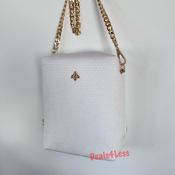 GUERLAIN Handbags - Guerlain Crossbody Purse Cosmetic Pouch Velour Bag Makeup Case Removable Straps